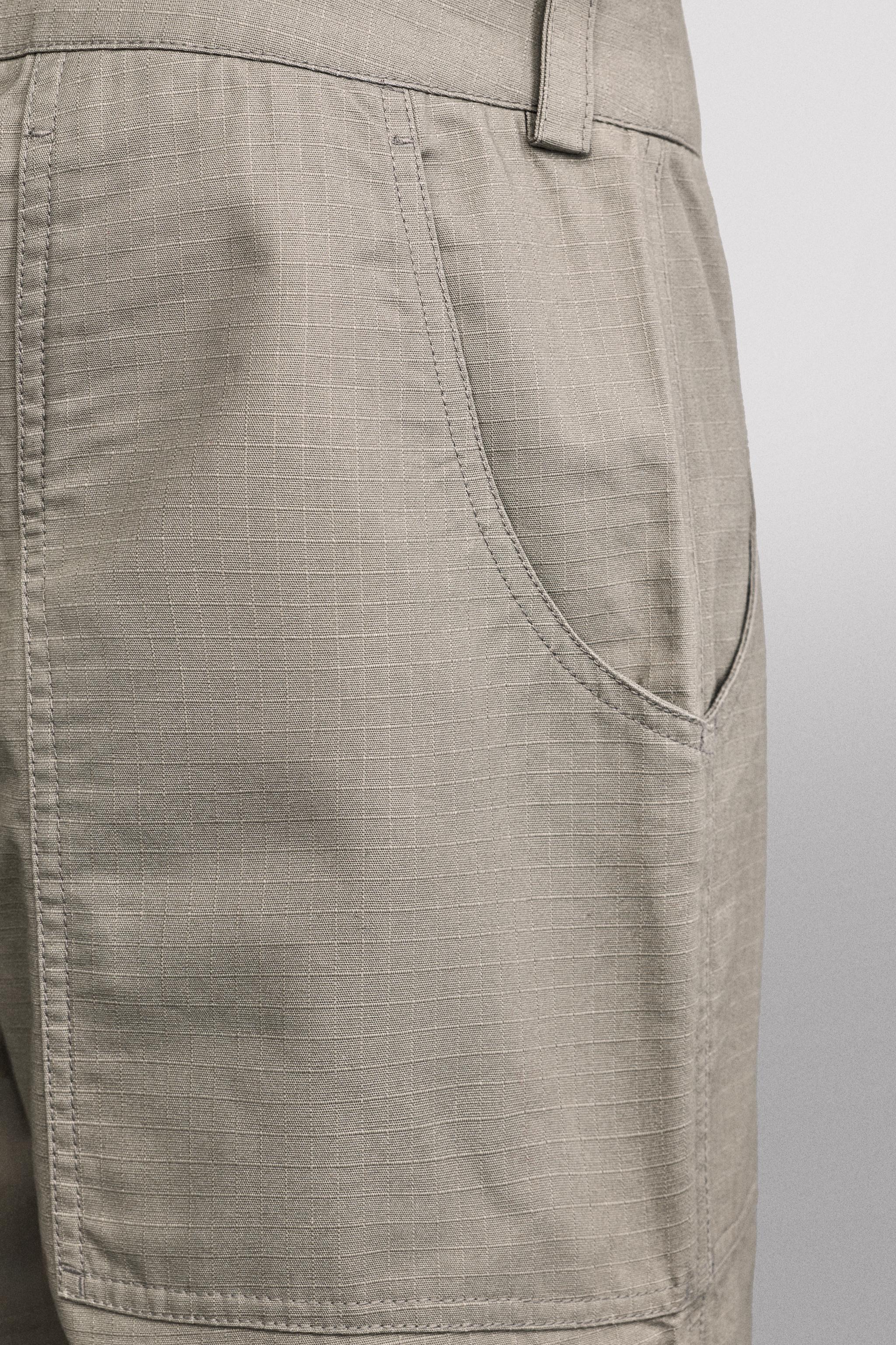 Мужские брюки Zara TAPERED FIT CLIMBING PANTS — фото 11