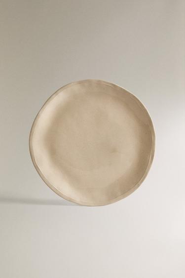 STONEWARE DINNER PLATE - Cream by Zara