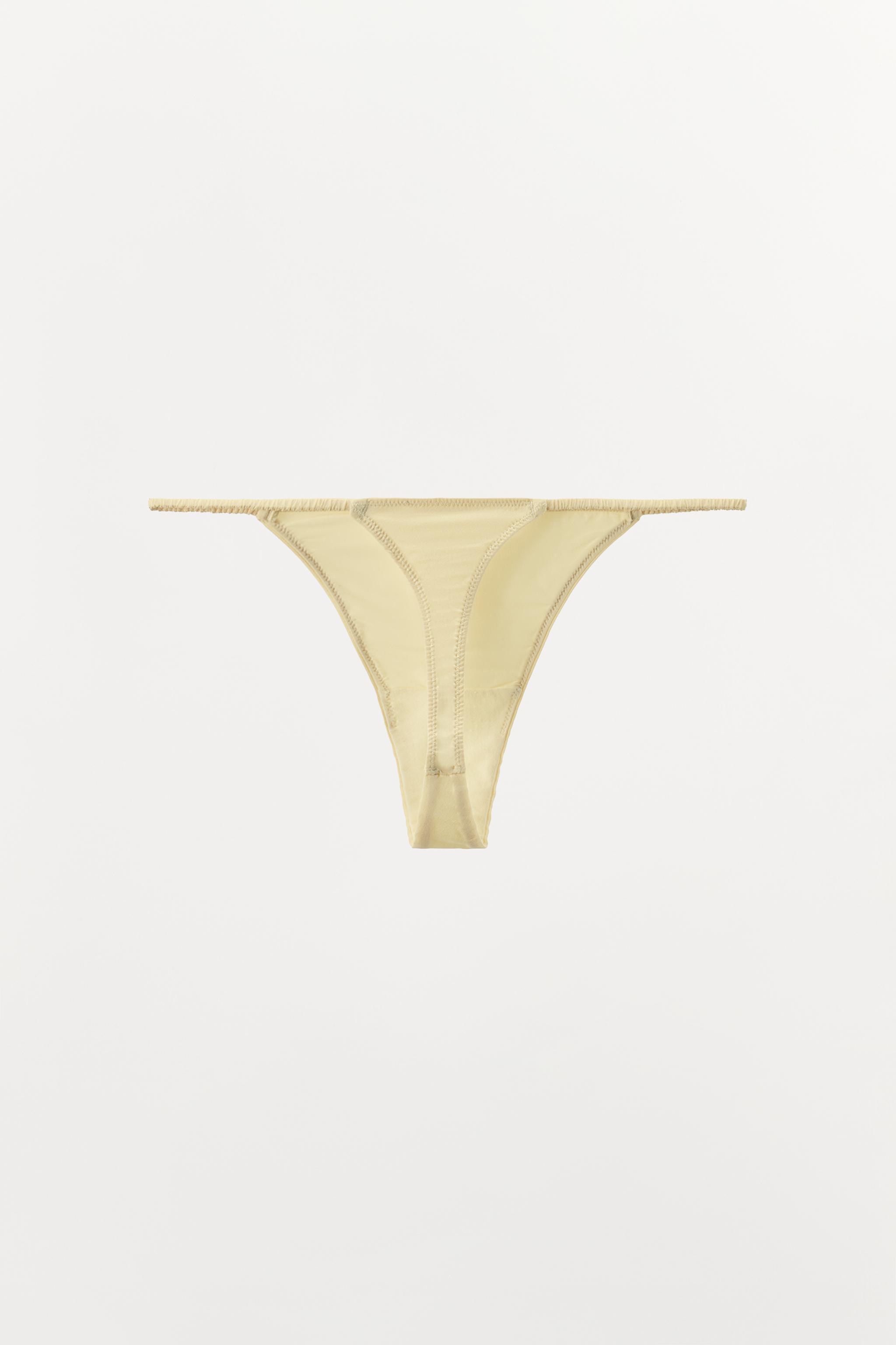 SILK BLEND THONG
