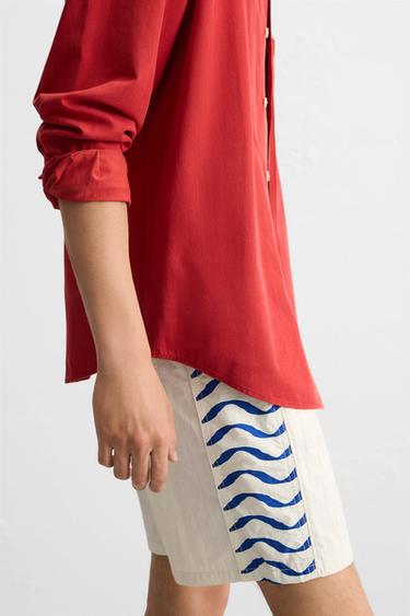 MAILLOT DE BAIN LONG ONDES - Écru de Zara - Image 5