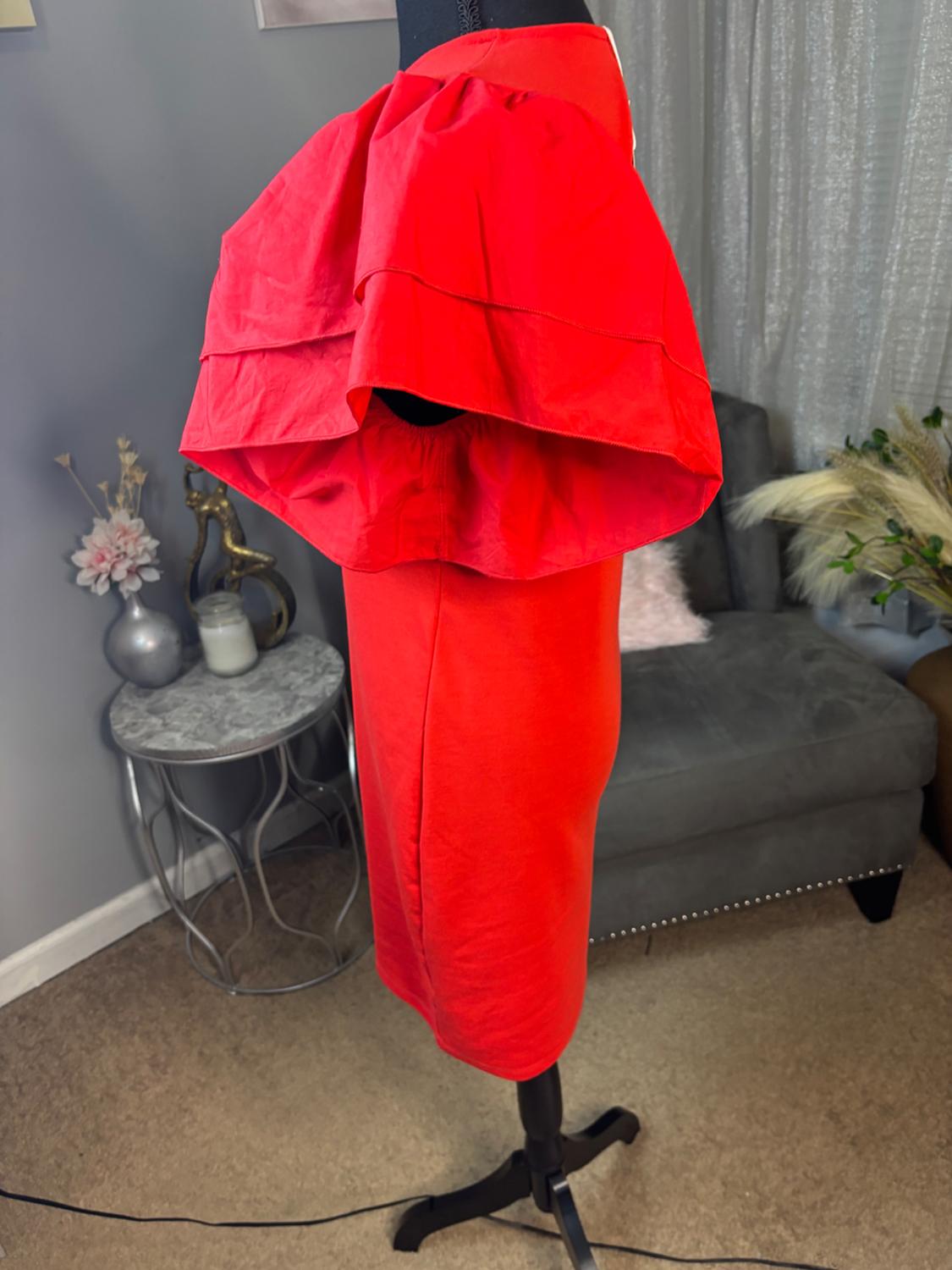 VESTIDO COMBINADO VOLANTES - Image 2