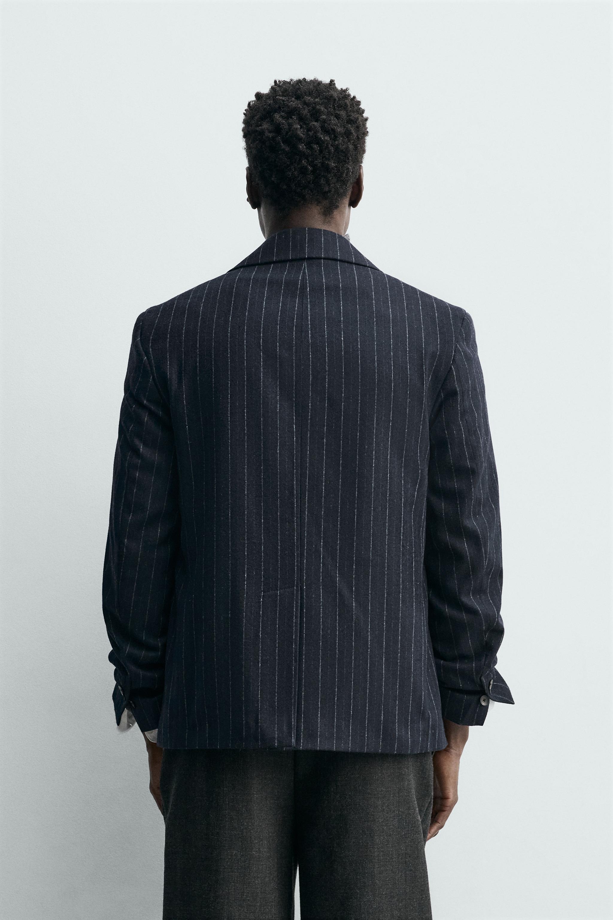 FLANNEL STRIPED BLAZER