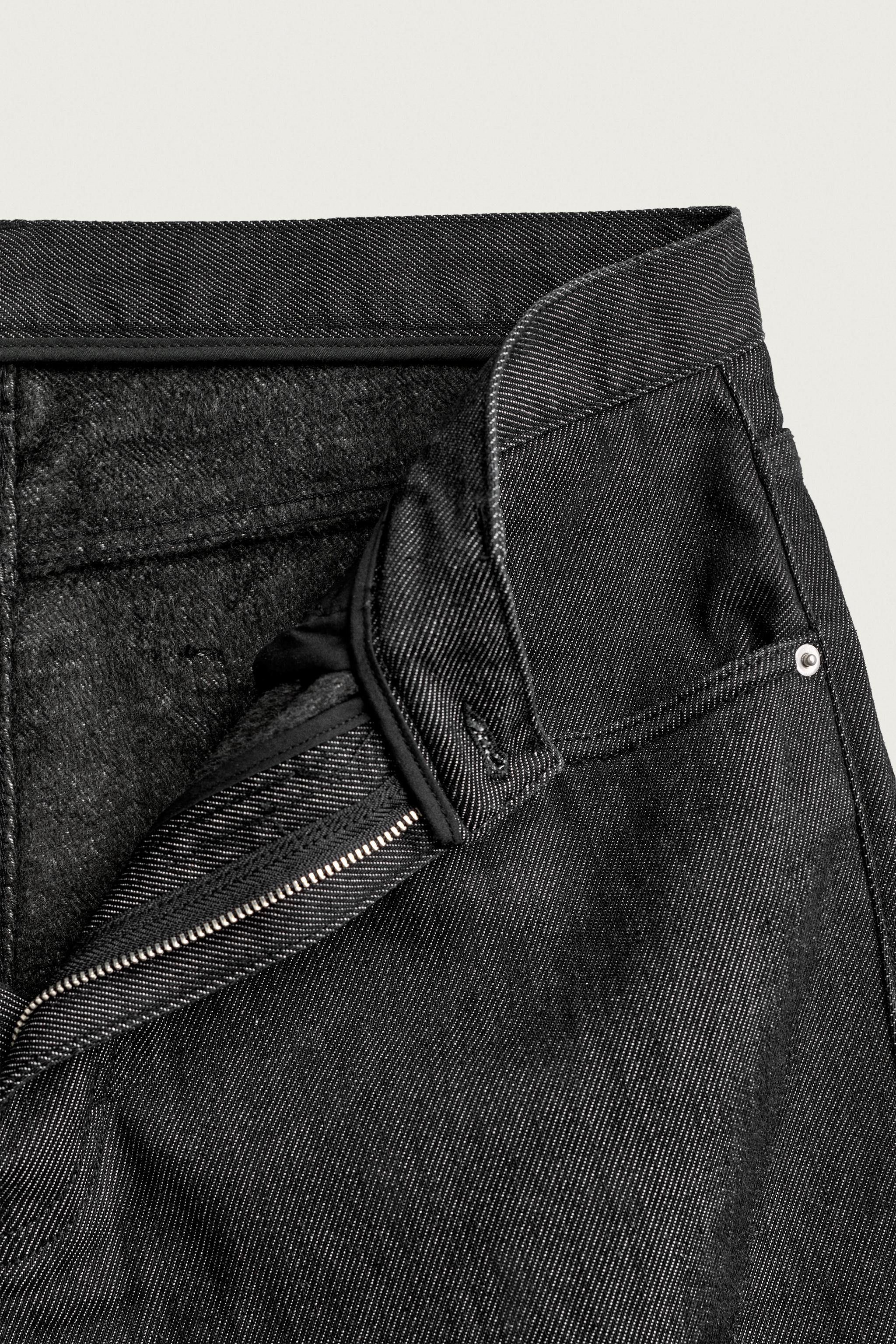 Мужские джинсы Zara THERMAL STRAIGHT FIT JEANS — фото 11