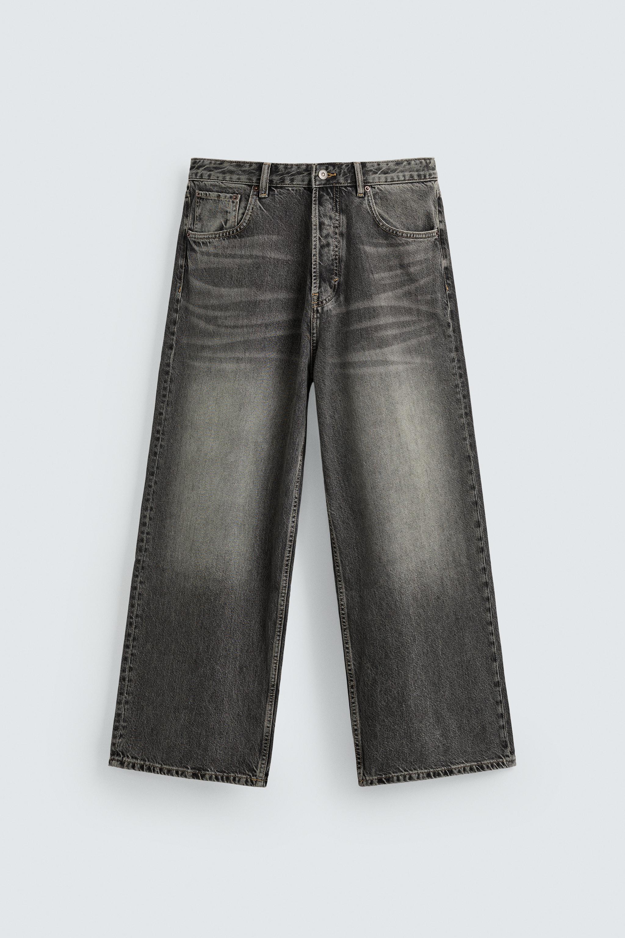 SUPER BAGGY FIT JEANS - Black | ZARA New Zealand
