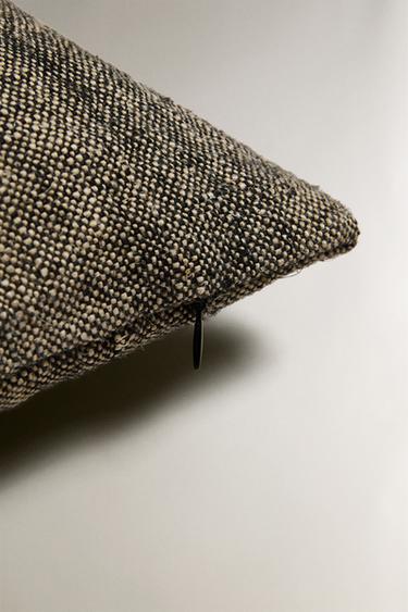 FOG LINEN CUSHION COVER - Dark grey by Zara - Image 3