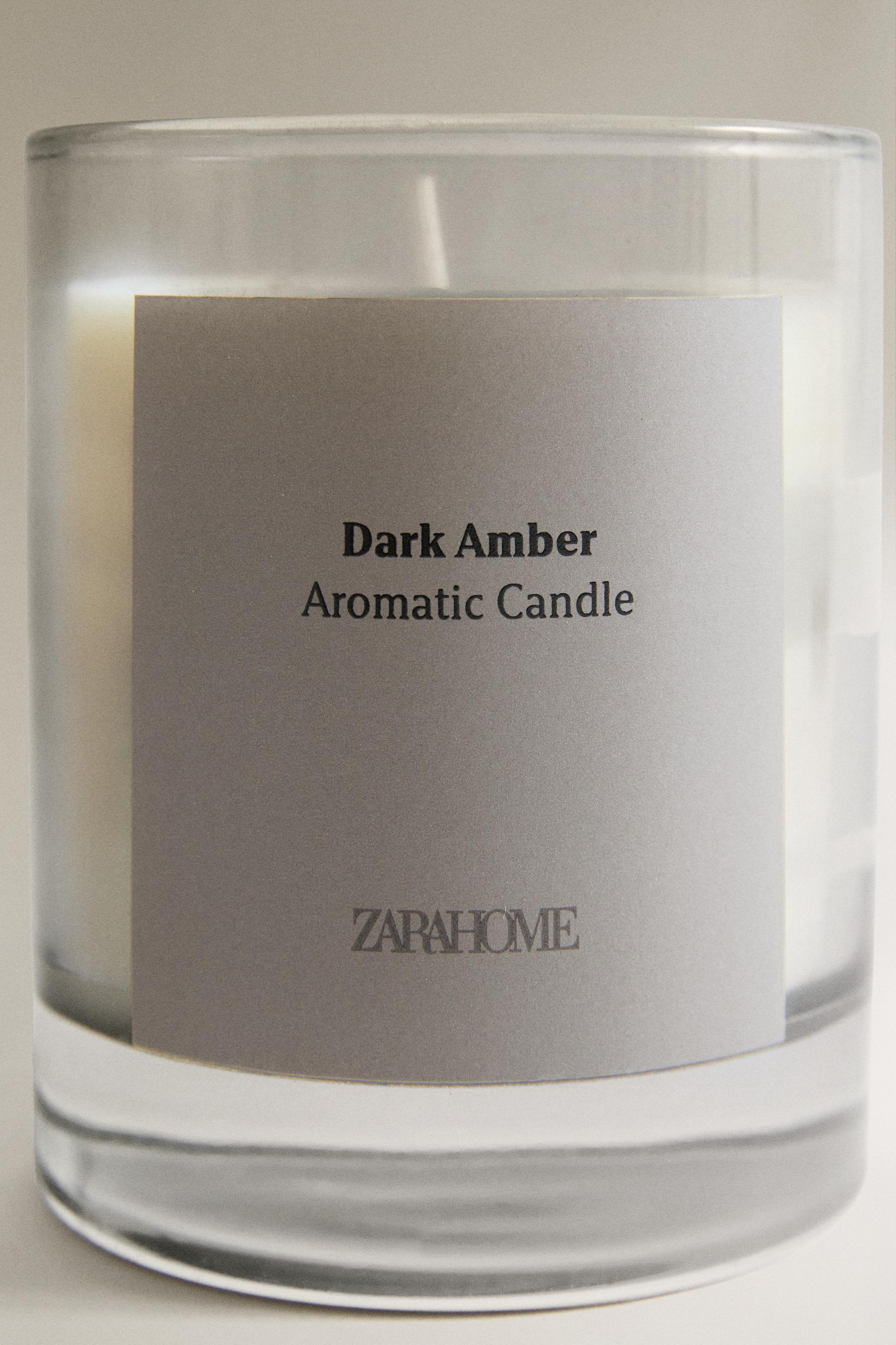 (200 G) DARK AMBER SCENTED CANDLE