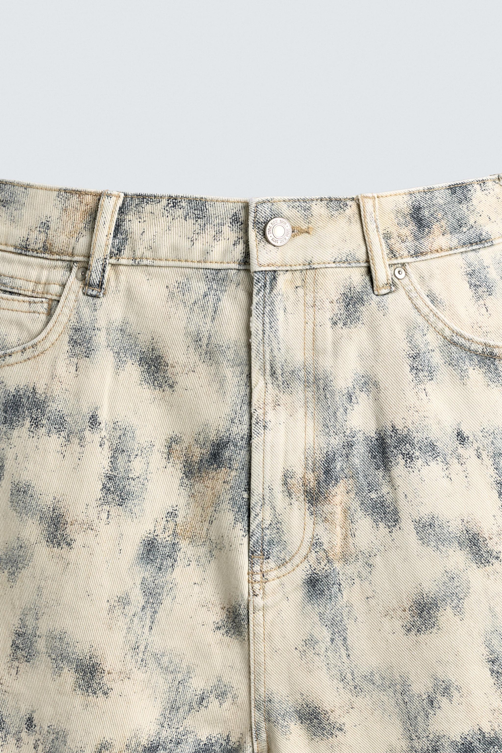 ABSTRACT PRINT RELAXED FIT SHORTS