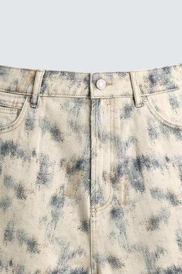 RELAXED FIT ABSTRACT PRINT BERMUDA SHORTS - Printed by Zara - Image 7