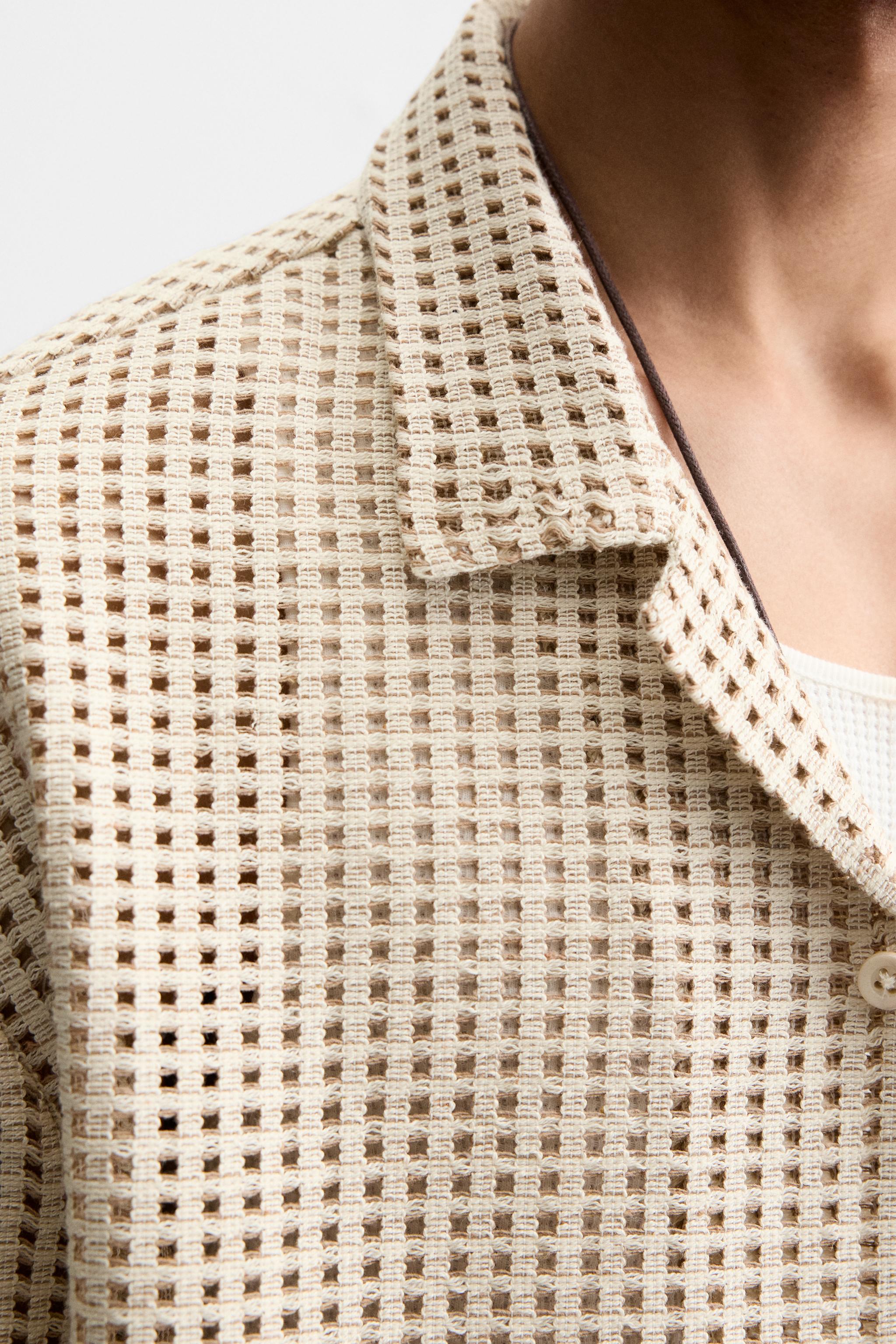 【ZARA】オープンジャカードシャツ ブラック | 2688/104/800 ZARA】ジャカード ジオメトリック柄シャツ 1195/428/800 (ZARA