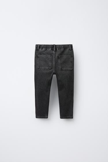 BASIC DENIM LEGGINGS - Anthracite grey by Zara
