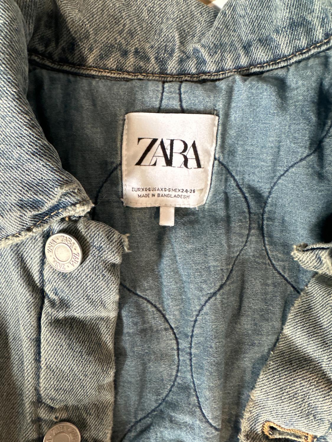 TRF QUILTED DENIM JACKET - Image 4