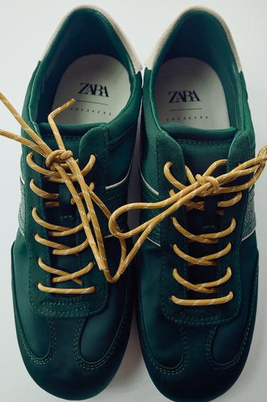 ZAPATILLA DEPORTIVA TALONERA - Verde de Zara
