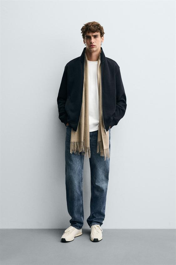 RIBBED ZIP-UP JACKET