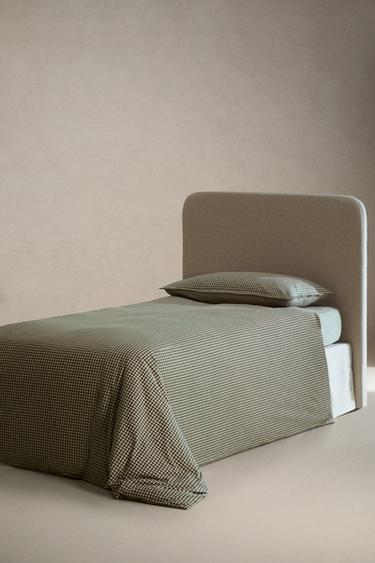 HOUSSE DE COUETTE ENFANT EN FLANELLE VICHY - Verdâtre de Zara - Image 1