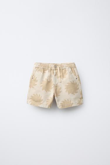SUN PRINT BERMUDA SHORTS - Sand by Zara - Image 0