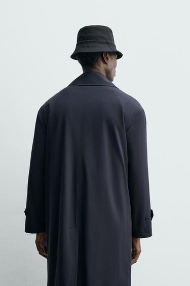 FLOWING DOUBLE-BREASTED TRENCH COAT - navy by Zara - Image 2