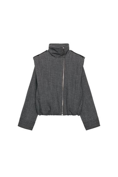 ZW COLLECTION: БҮЙІРІНЕН СЫДЫРМАСЫ БАР, БЕЛДІКШЕЛІ КҮРТЕШЕ - Күңгірт сұр Zara компаниясынан