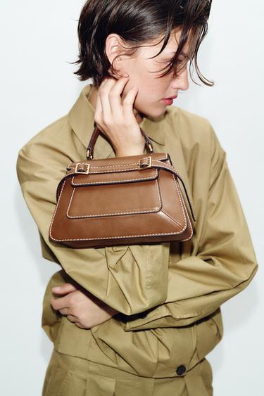 SAC CITY AVEC BOUCLES - Marron foncé de Zara - Image 1