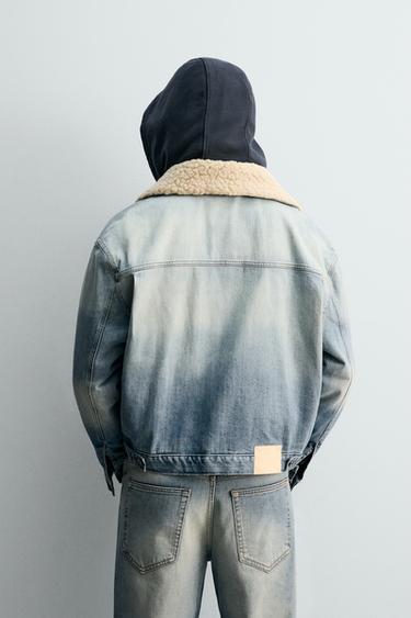 VESTE EN JEAN AVEC PLIS X SR_A - Bleu moyen de Zara - Image 2