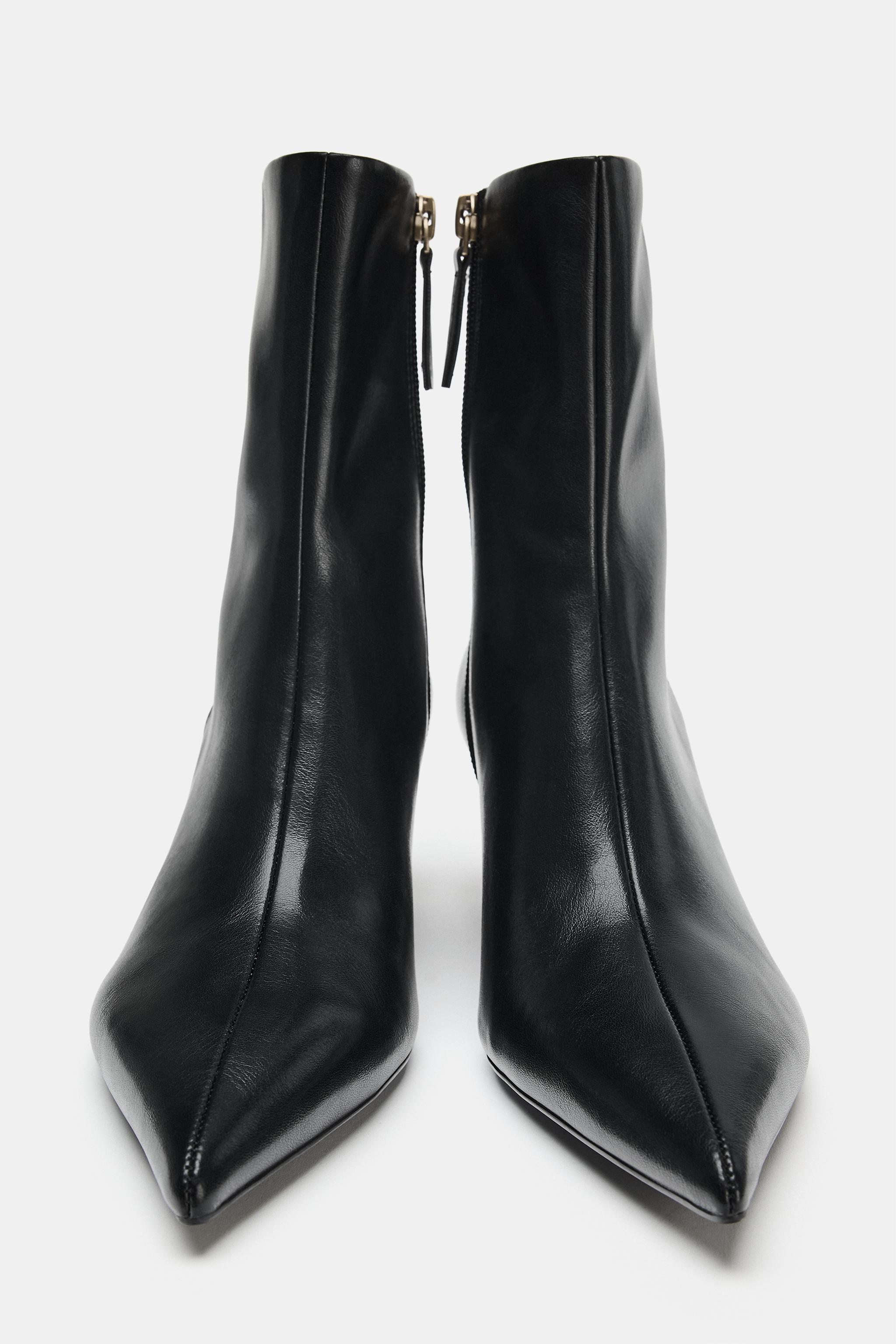 Женские ботинки Zara WEDGE HEEL ANKLE BOOTS — фото 4