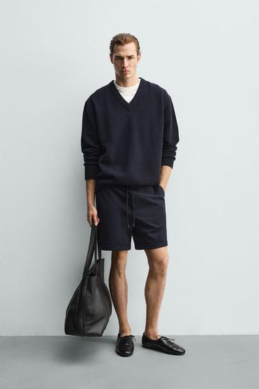 BERMUDA REGULAR FIT CONFORT - Marino vigoré de Zara