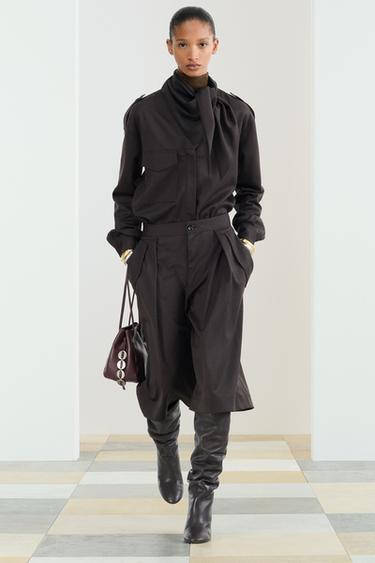 Zara SCRF SHRT - Chocolate