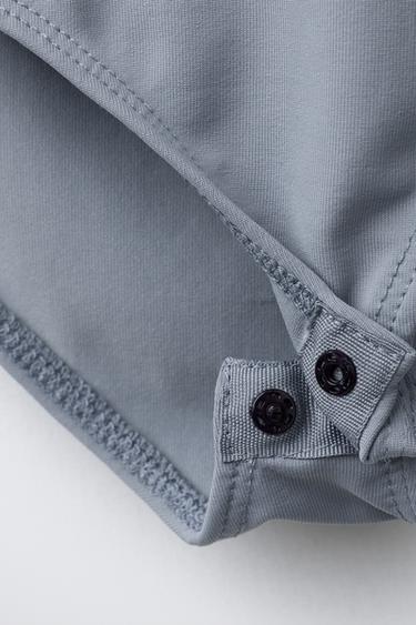 BODY EN POLYAMIDE AVEC NŒUD - Bleu de Zara - Image 3