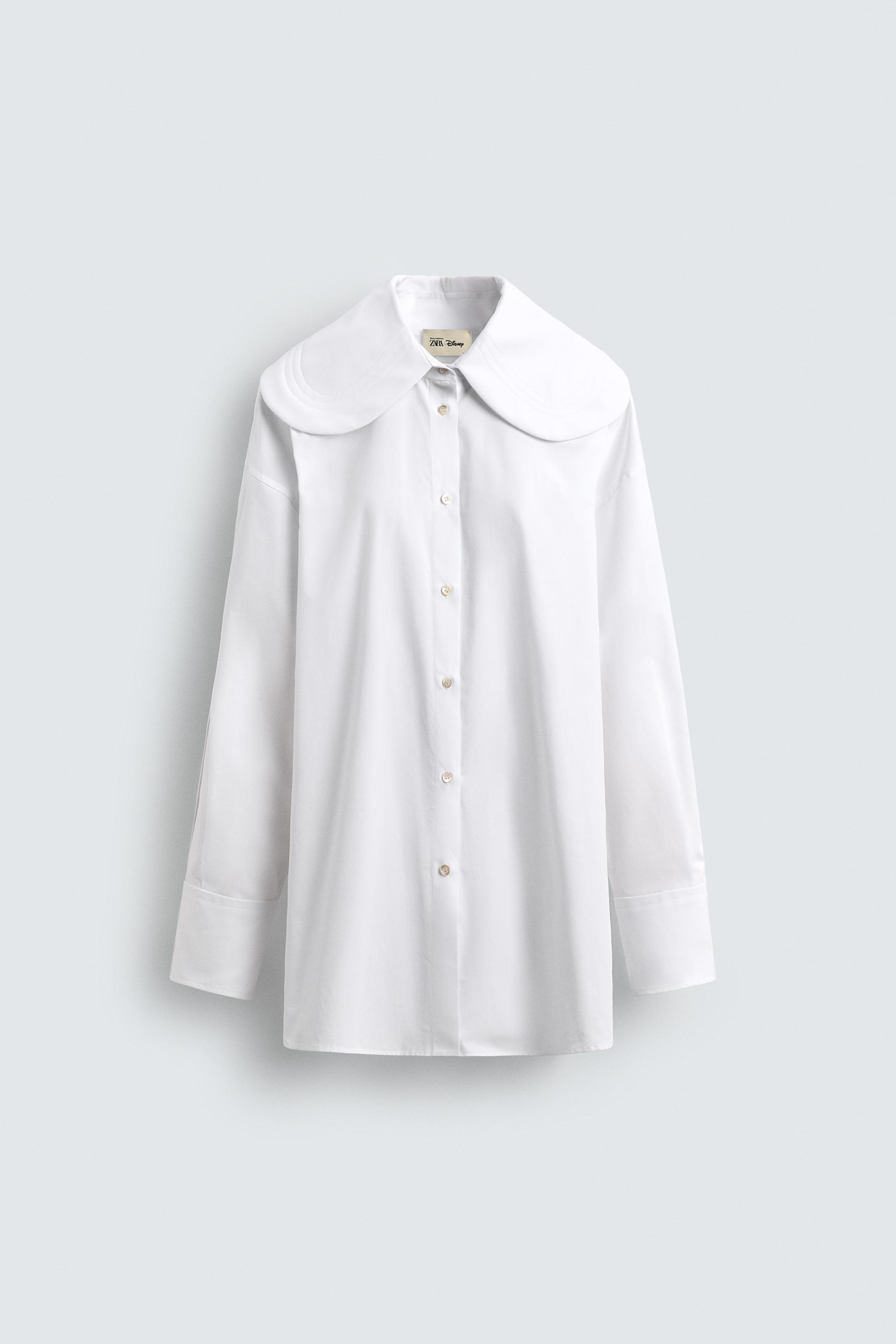 コラボ⭐︎ZARA ポプリンシャツ パッド入りネック ハリーランバート ディズニー ポプリンシャツ パッド入りネック HARRY LAMBERT FOR ZARA X DISNEY