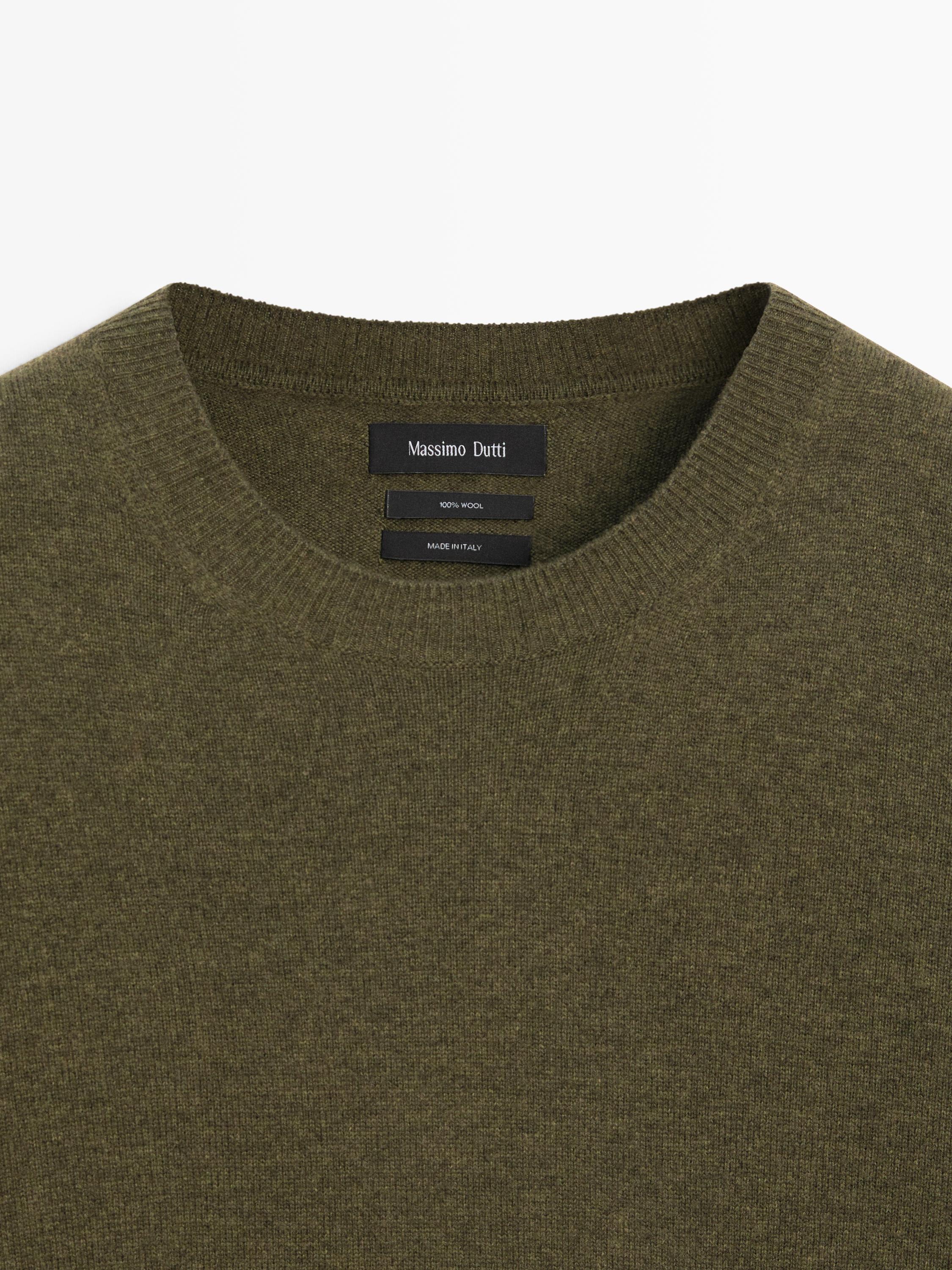 100% wool knit sweater