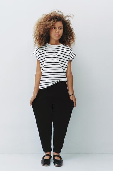 ニットジョガーパンツブラックZaraのニットジョガーパンツ - ブラック