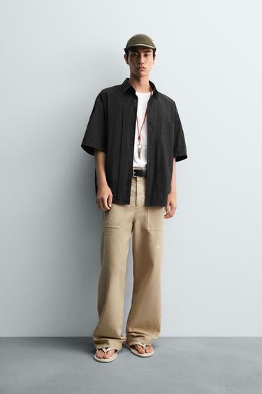 Zara 反面效果襯衫 - 限量版 - 黑色