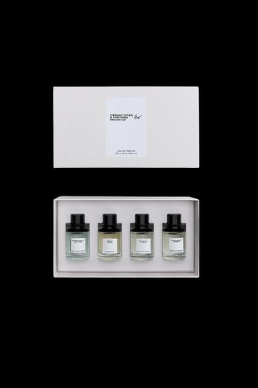 VIBRANT CITIES AND EMOTIONS DISCOVERY SET EDP 4 X 7.5 ML (0.25 FL. OZ) - TINTED LEATHER by Zara