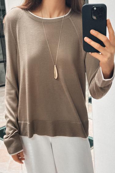 JERSEY PUNTO DOBLE - Visón de Zara