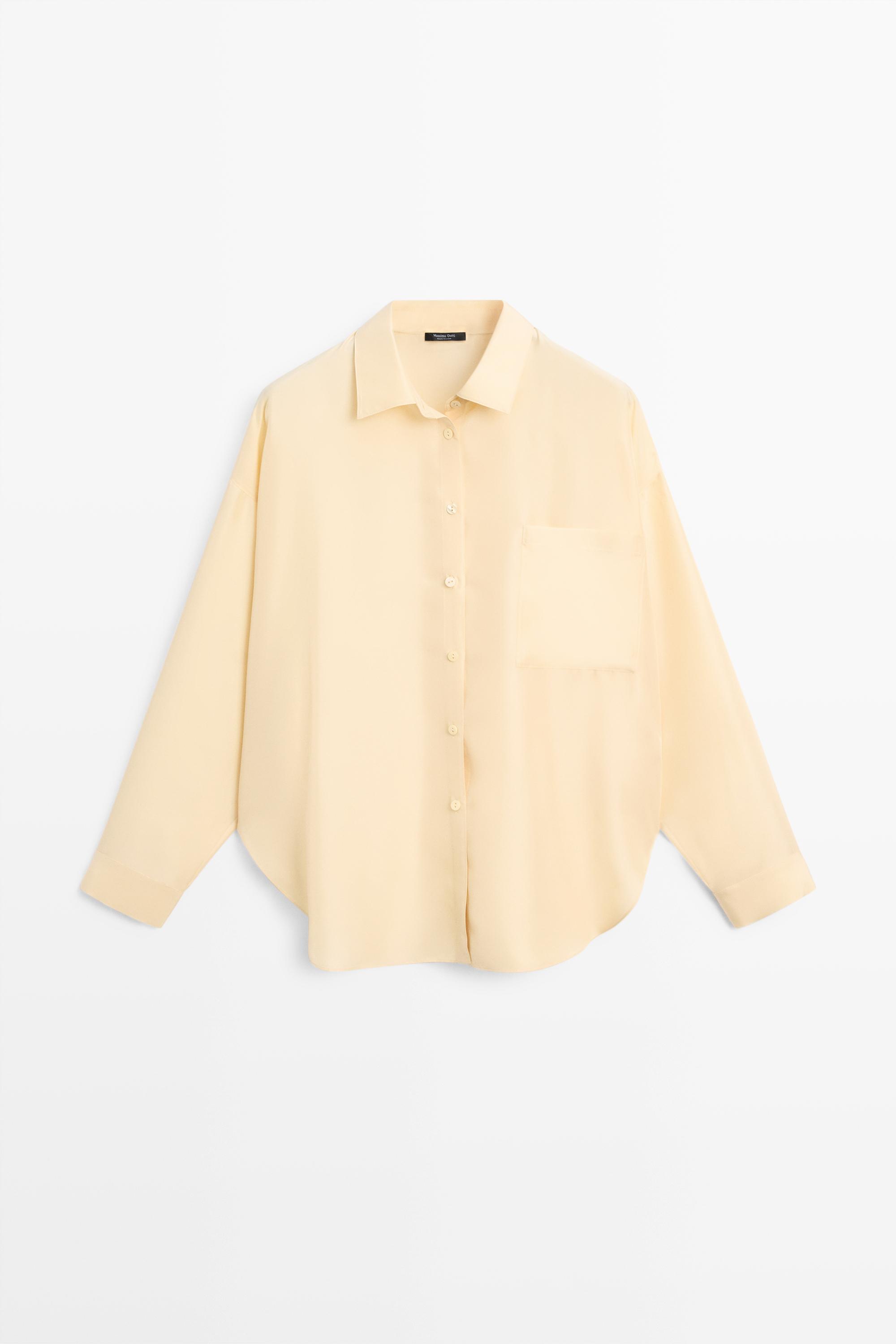 Flowing 100% silk shirt