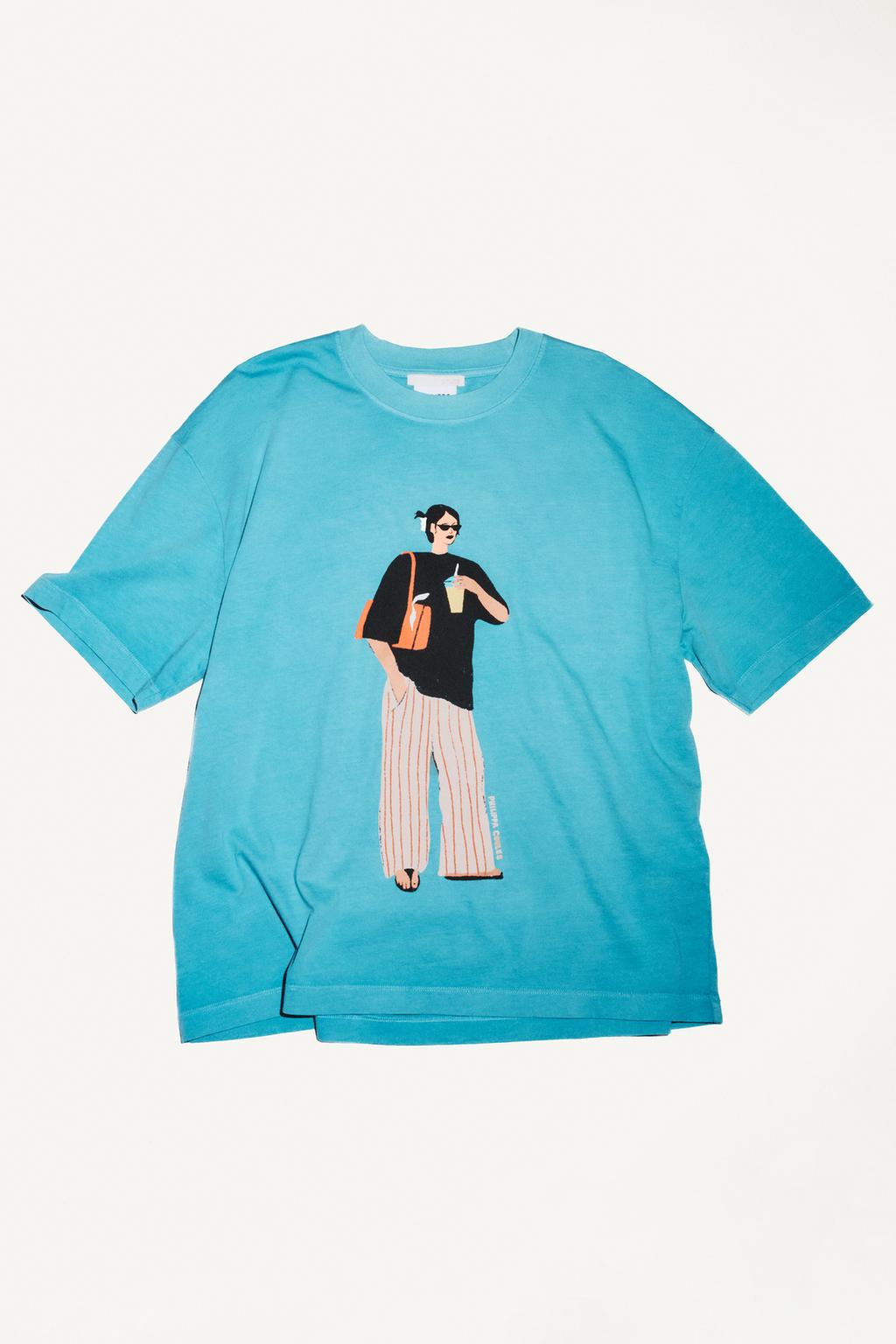 PHILIPPA COULES WASHED-EFFECT T-SHIRT