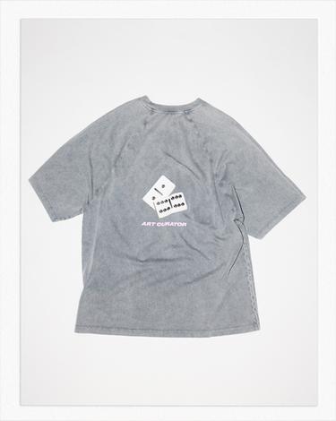 DOMINO TEXT T-SHIRT - Anthracite grey by Zara - Image 1