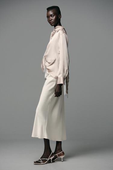 HEELED BUCKLE SANDALS - White by Zara