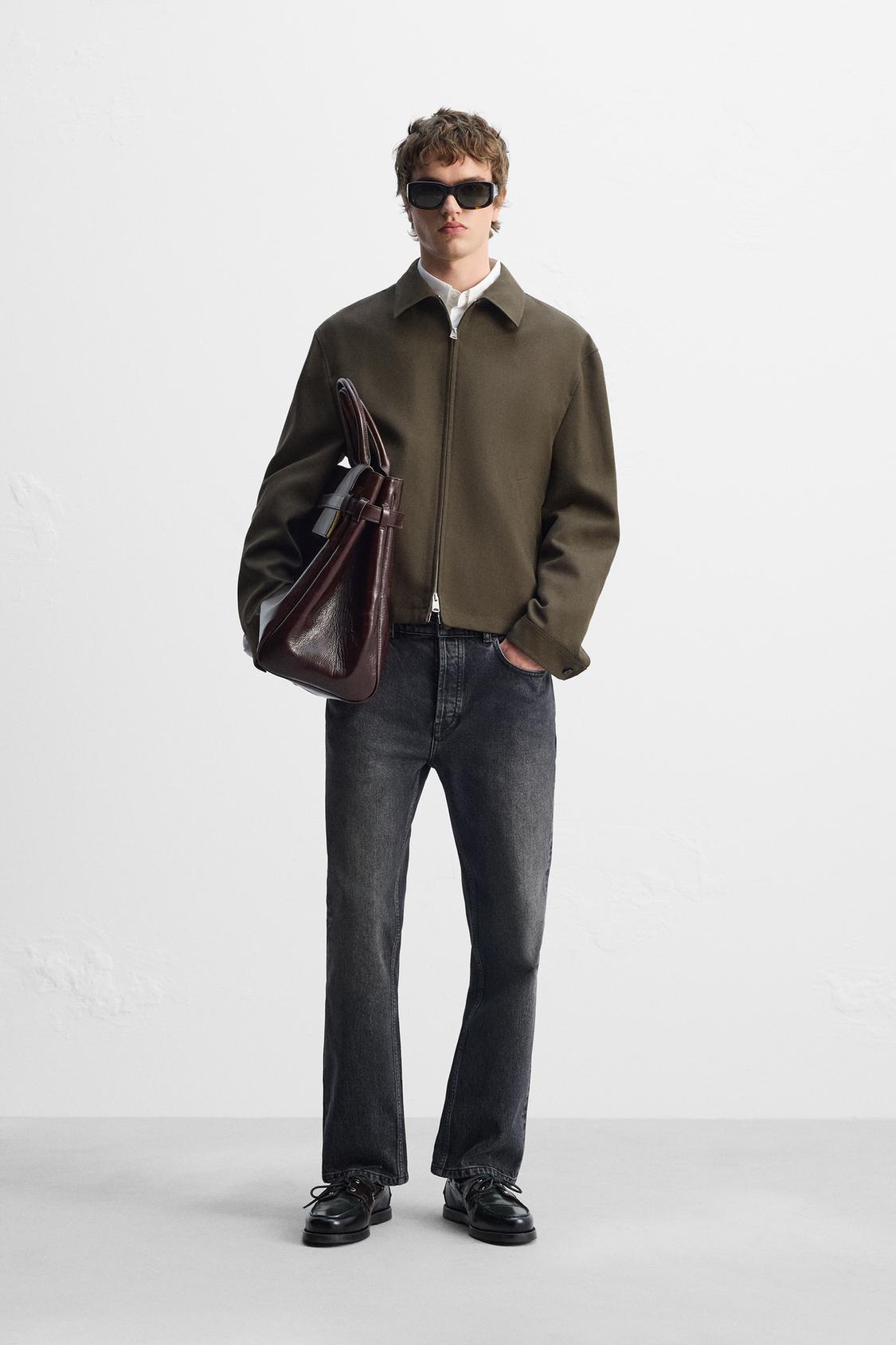 ШЕРСТЯНАЯ ВЕРХНЯЯ РУБАШКА ZARA