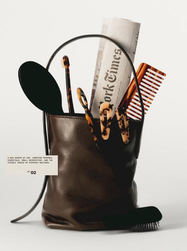 Zara Nappa leather mini bucket bag - Brown