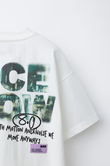 T-SHIRT IMPRIMÉ GRAFFITI - Blanc de Zara - Image 3