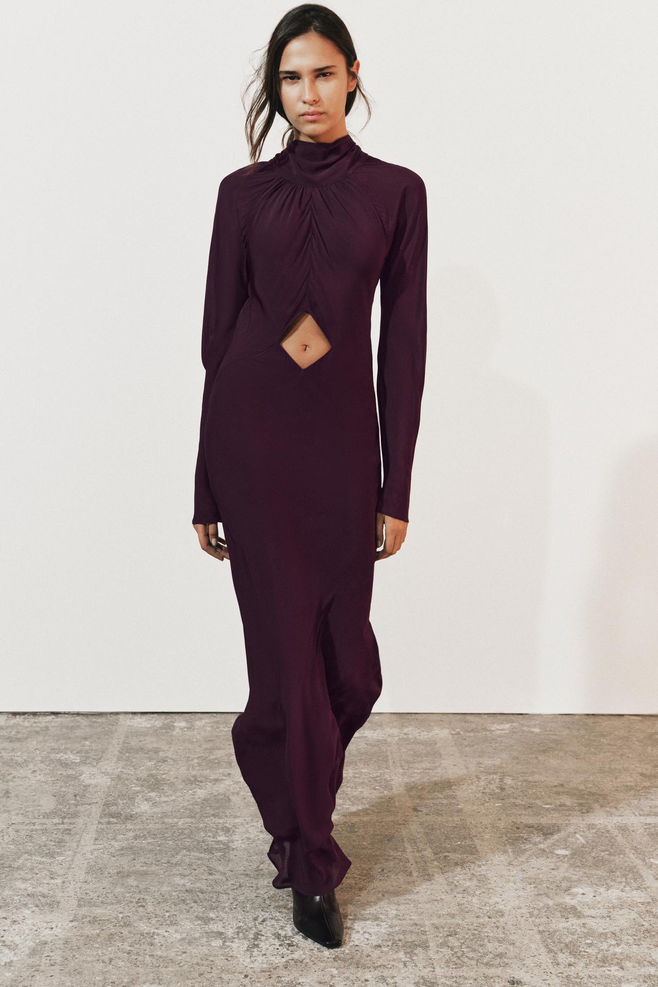 ДЛИННОЕ ПЛАТЬЕ С ВЫРЕЗАМИ — ZW COLLECTION