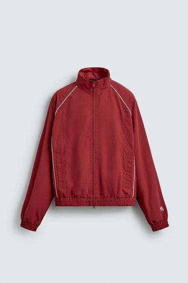 CONTRAST TECHNICAL JACKET - Red by Zara