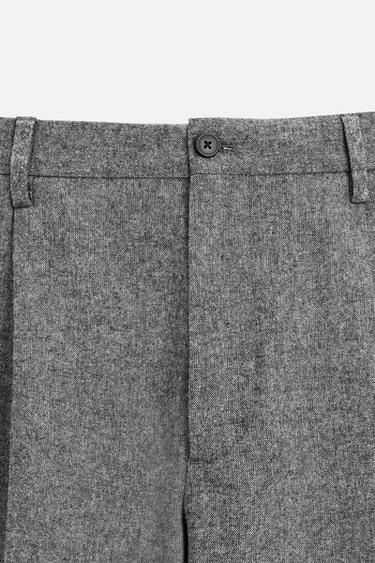 PANTALÓN SLIM FIT ESTRUCTURA - Gris vigoré de Zara