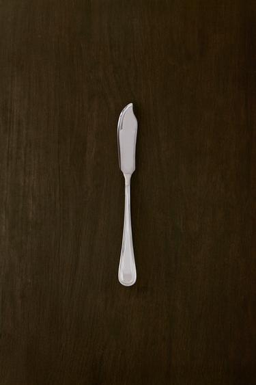 FISCHMESSER AUS GLÄNZENDEM STAHL - Stahlgrau von Zara