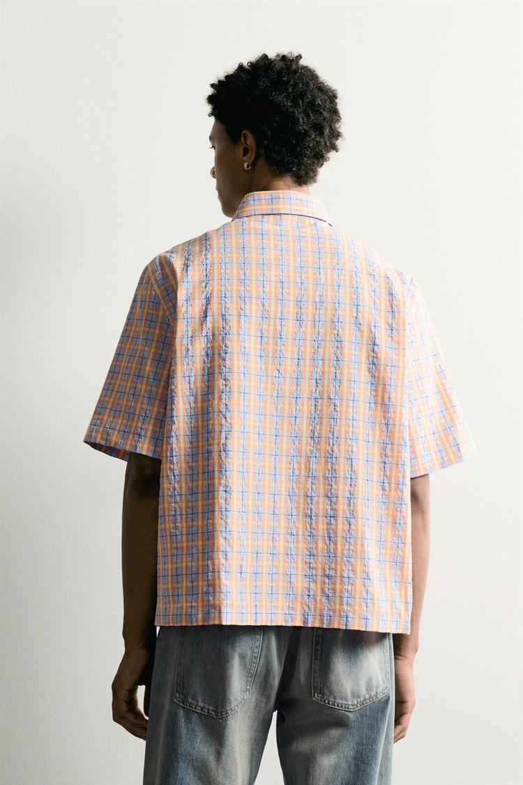 Camisa de cuadros de corte relajado 3