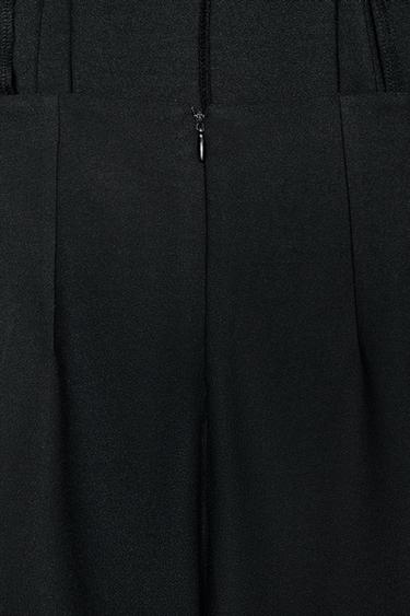 LONG CREPE JUMPSUIT WITH WAISTCOAT DETAIL - Black by Zara - Image 6