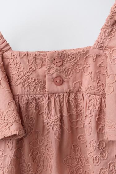 BLOUSE À FLEURS BRODÉES EN DENTELLE - Argile de Zara - Image 3