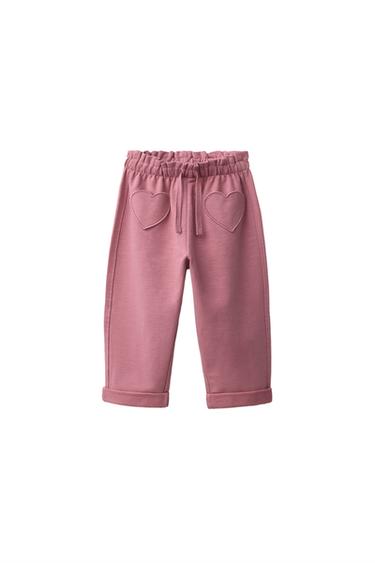 Zara PLUSH HAMMER PANTS - Pink