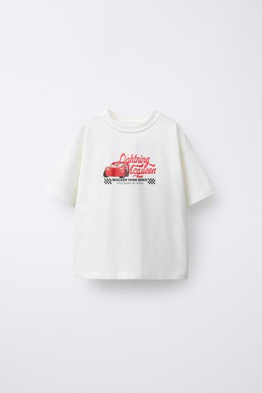 Zara CARS LIGHTNING MCQUEEN © DISNEY PRINTED T-SHIRT - Ecru