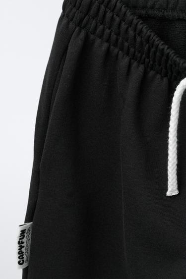 PANTALON EN MOLLETON À JAMBES LARGES CAPIBARA CAPYFUN © - Noir de Zara - Image 2